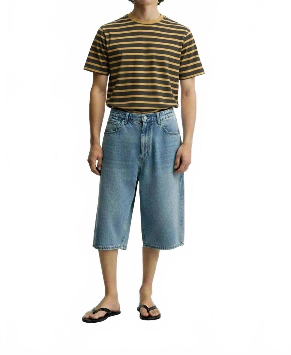 NEW HAWKS BAY men's stripe print t-shirt in olive